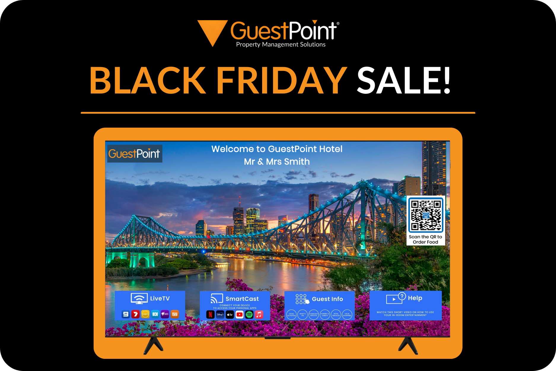 Black Friday Sale SMTV | GuestPoint | Property Management System